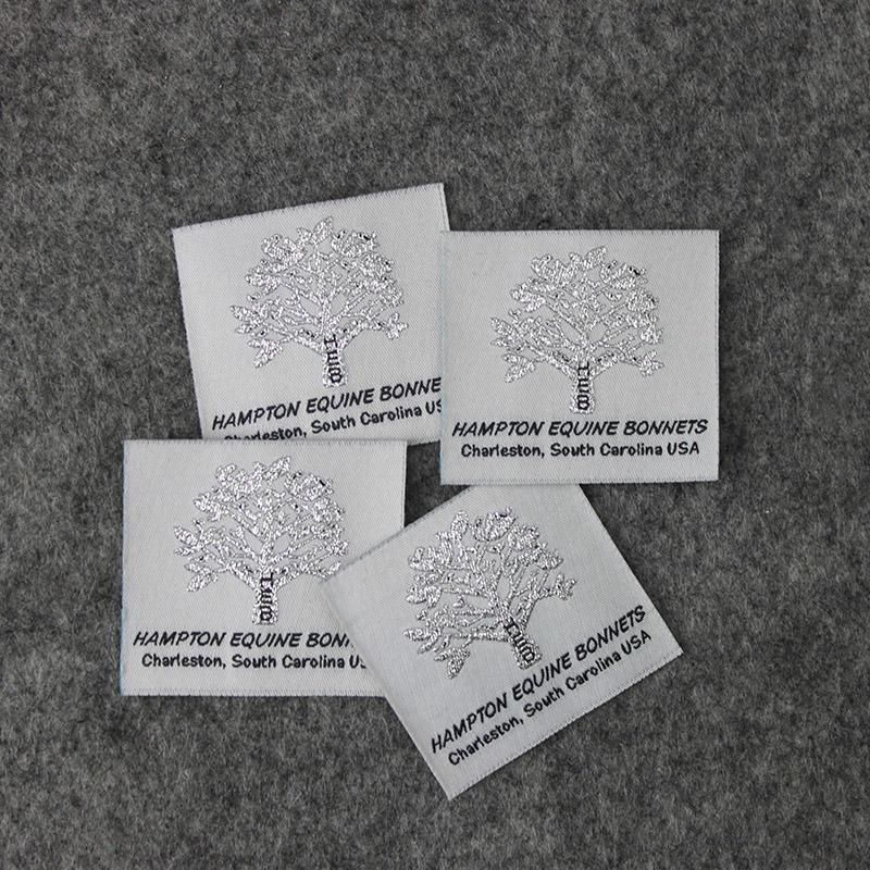 Newest Product Nice Design Thread Straight Cut Woven Label