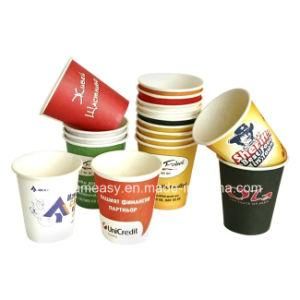 Customer Logo Color Printed Single Wall Paper Coffee Cups