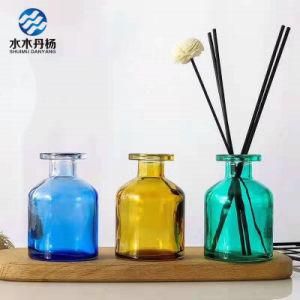 150ml Colored Diffuser Glass Bottle with Sola Flower
