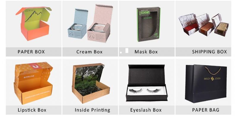 Black Ivory Board Paper Box for Packaging