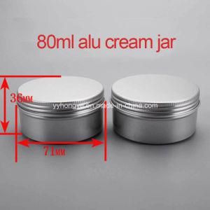 High Quality 80g Empty Alumium Screw Cream Jar/Cream Container