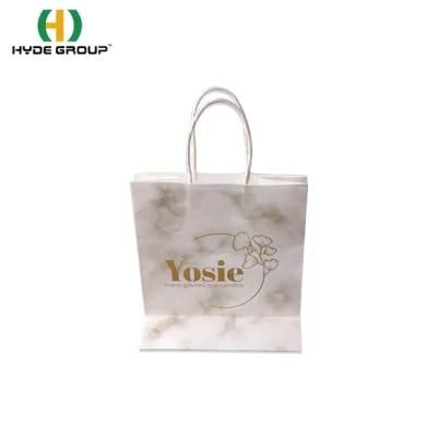 Custom Logo Print Paper Packaging Shopping Gift Bag for Clothing with High Quality