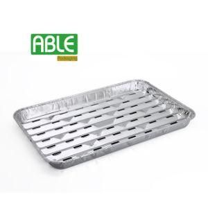 Disposable Aluminium Foil BBQ Grill Pan with Holes