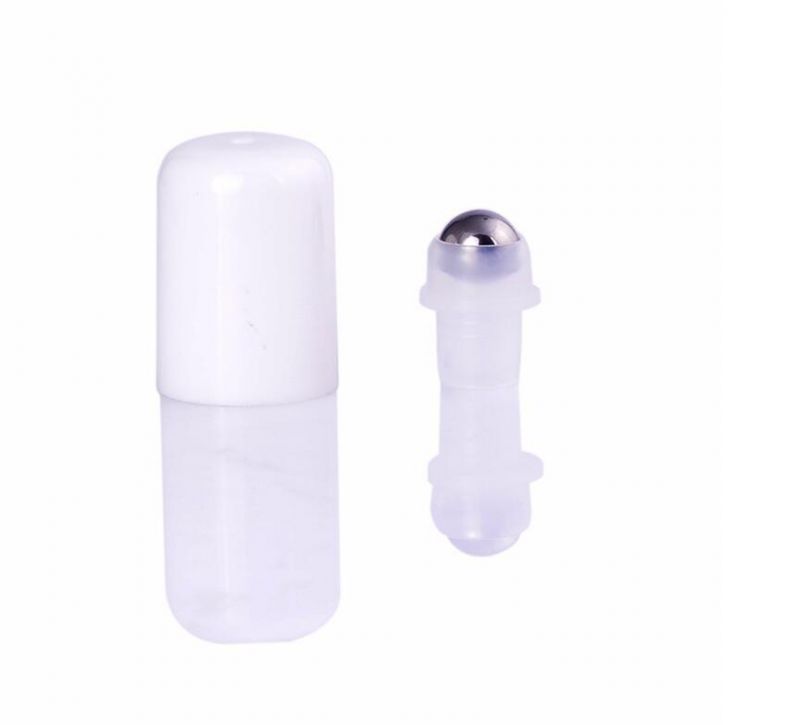 Steel Bead Ball Plug for 16mm/18mm Neck Finish Glass Perfume Roller Roll on Bottle, Metal Roller Stopper with Lid