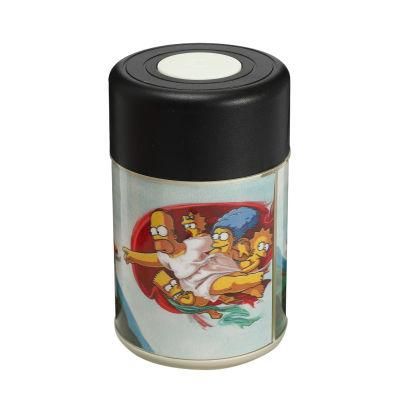 Jl-059y Acrylic Tobacco Storage Jar with Light and Magnifier Various Colors Clear Glow Jar