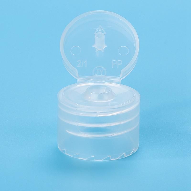 28/410 28/400 28mm Plastic Cosmetic Pet Bottle Transparent Flip Top Caps (BP005-28)