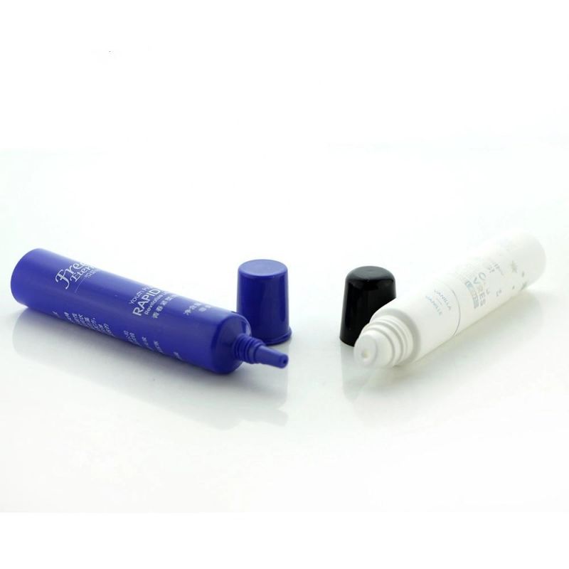 Cosmetic Packaging Empty Cream Lotion Plastic PE Soft Tube with Black PP Screw Cap Color Customized