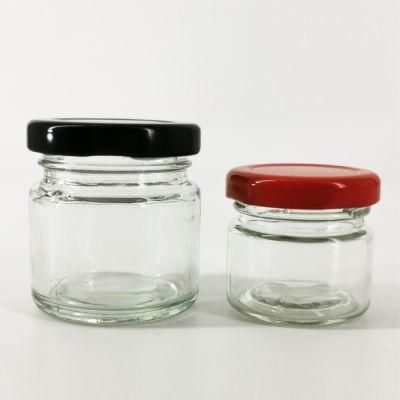 35ml 50ml Glass Jar for Jam Honey Sweet Jams Container with Metal Lids