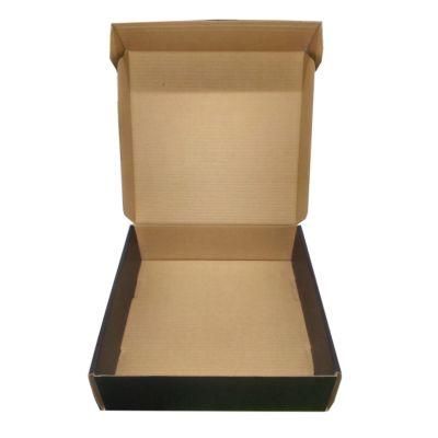 Custom Made Logo Printed Black Corrugated Paper Tuck Top Mailing Box