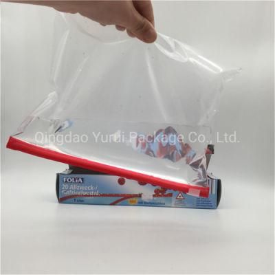 Custom Self Seal LDPE Ziplock Slider Plastic Packaging Bag Food Freezer Bag