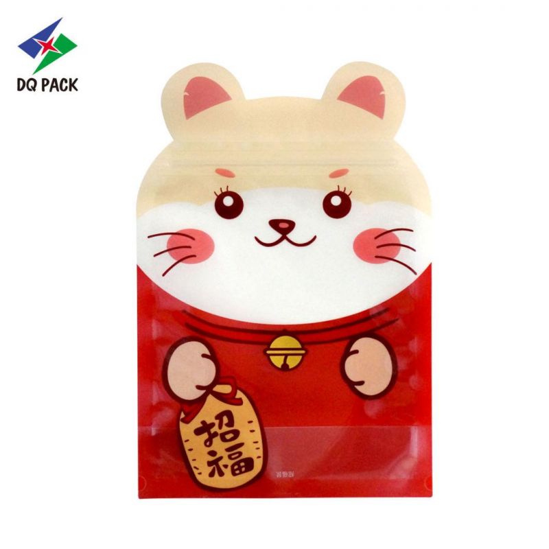 Customized Printing Stand up Zipper Pouch Animal Shape Pouch for Food