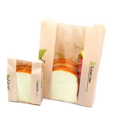 Bakery Bread Paper Bag with Tin Tie and Clear Window