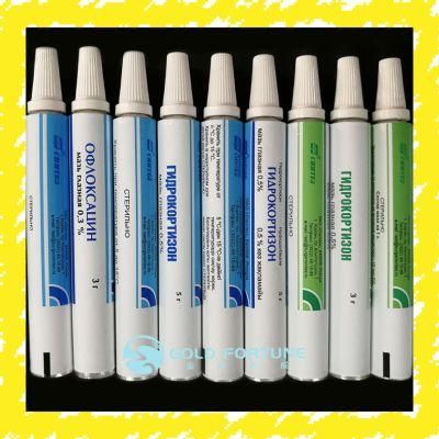 Small Once Time Glue Tube Package Aluminum Collapsible Tube Package for Automobile Adhesive/D13.5mm 5ml with Long Nozzle Cap