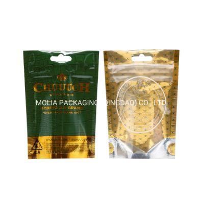 Brc &amp; ISO Audited Pet/VMPET/PE Plastic Packaging Hot Stamping Bag Gold