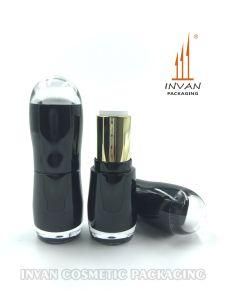 Unique Clear Top Cap Empty Custom Round Makeup Case Lipstick Case