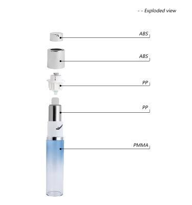 15ml 30ml 50ml Round Lifting Pump Bottle For Cosmetic Packaging