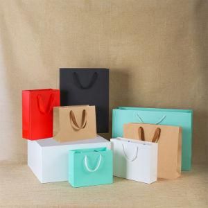 Wedding Candy Thickened Gift Kraft Paper Bag Custom Clothing Packaging Bag Shopping Kraft Paper Gift Tote Bag