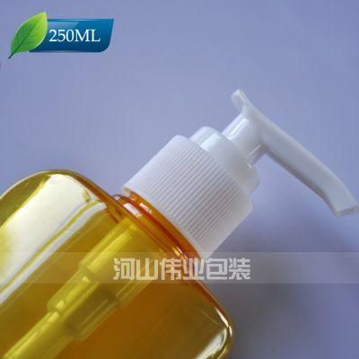250ml Plastic Pet Flat Bottle for Shampoo