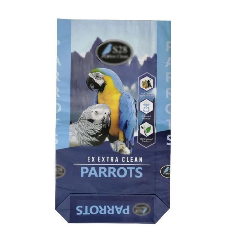2 Ply 3 Layer Paper Sack Bag 15 Kg Size Parrot Feed Packing Bag