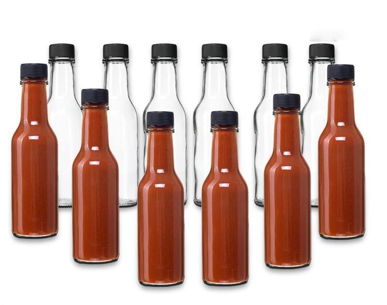150ml Glass Bottle Chili Sauce Bottle with Lid