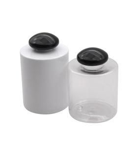 Customized Eco Friendly PCR Biodegradable Round Luxury White Clear Pet Plastic Empty Conditioner Shampoo Bottles 250ml/270ml/320ml