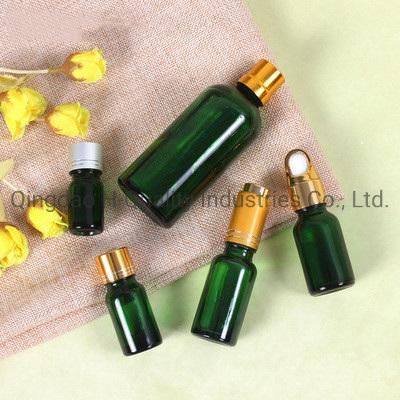 5ml-100mlessential Oil Green Glass Bottles with Screw Caps