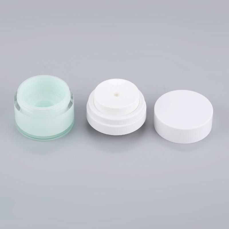 Plastic Lid Cosmetic Packaging Clear Amber Black Pet Plastic Cream Jar for Cosmetic
