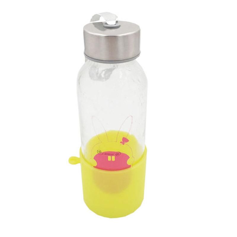 Hot Sale Heat-Resistant Water Bottle Holder Silicone Cup Sleeve for Glass Water Bottle