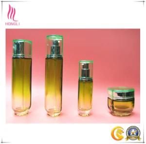 Polygon Yellow Skin Care Clear Empty Pump Bottles