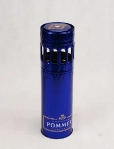 Top -Grade Round Blue Tin Wine Box- Nc3064
