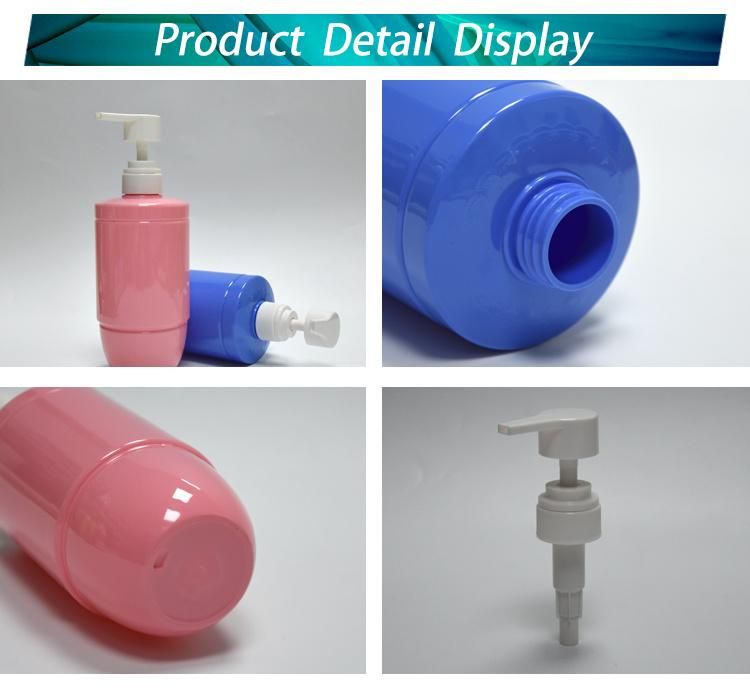 Blue 800ml Shampoo Bottle Hair Conditioner Hair Shampoo Packaging Bottle Cosmetic Packaging Container Recycle Plastic Packaging