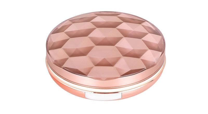 Manufacturer Luxury 2 Color Plastic Pressed Powder Case Compact Powder Container Empty Cosmetic Package with Mirror
