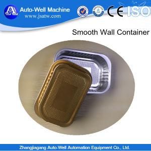 Smooth Wall Aluminium Foil Container with Lid