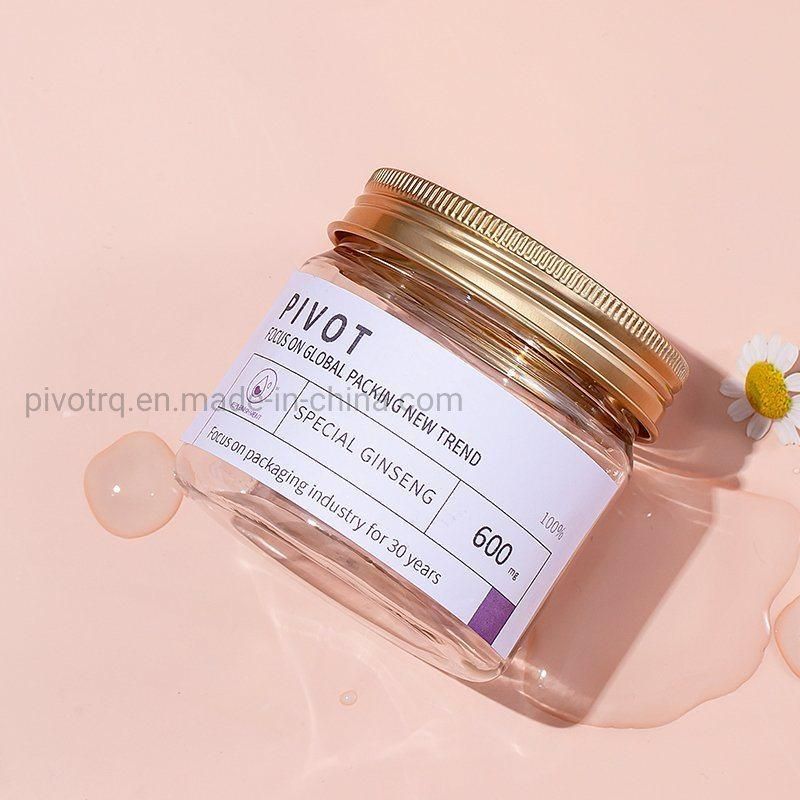 240ml 8oz Plastic Amber Cream Bottle for Cosmetic Wax Containers Cream Bottle