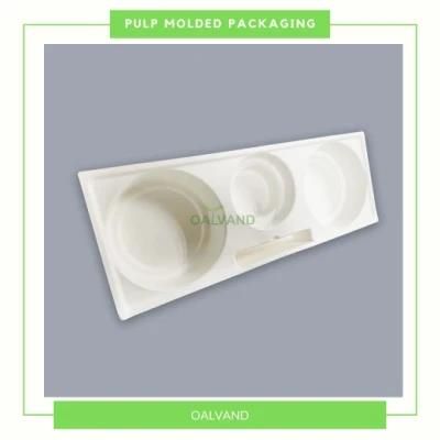 Customized Compostable Sugarcane Bagasse Pulp Molded Packaging for Electronics