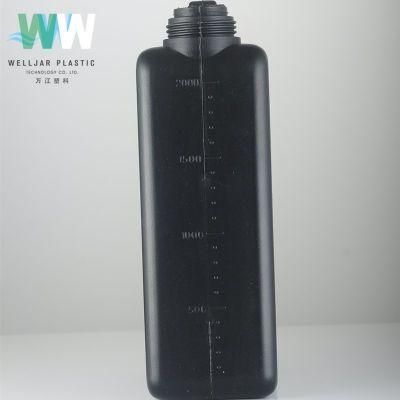 2000ml 2L OEM Customize Bottle PE Plastic Portable Oil Drum