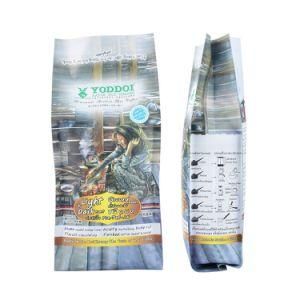 Nylon Mylar Aluminum Foil Coffee Packaging Bag Kraft Paper Zip Lock Packaging Bag with One Way Valve