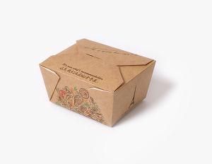 Customizable Disposable Packaging Kraft Whiteboard Takeaway Food Paper Box Supplier