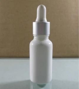 20ml White Glass Dropper Bottle with Aluminum Cap