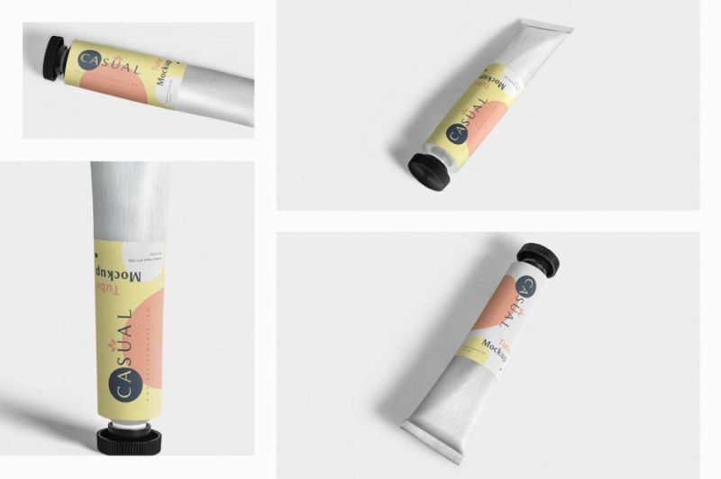 Lacquered Metal Aluminum Collapsible Tubes for Body Cream with Printing in Pantone Color