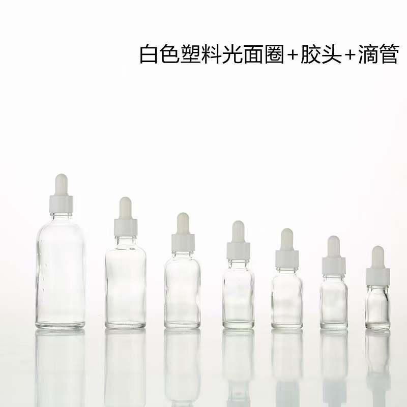 20ml 30ml 40ml 50ml 60ml 100ml 120ml Essential Oil Frost Dropper Glass Cylender Serum Bottle Pump