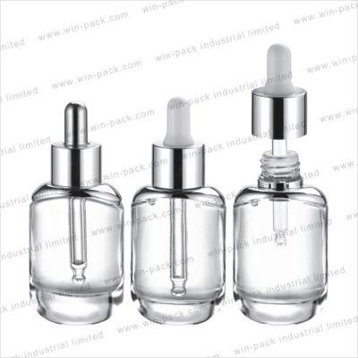 Glass Dropper Bottle 30ml 60ml 100ml Amber Color Bottle with Lotion Pump for Skincare