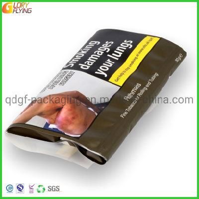 Plastic Cigarette Packaging Tobacco Bag Smell Proof Pouch with Slider Zipper From Factory