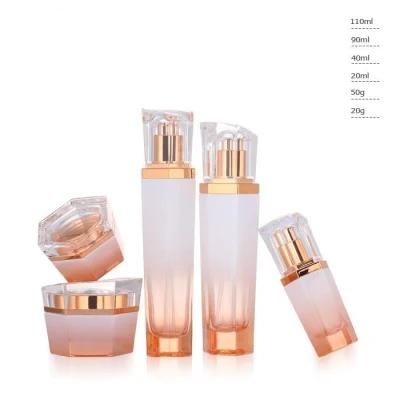 Ys004 Skin Color Plastic Cosmetic Bottle, Pink Cosmetic Jar, Pink Cosmetic Packaging Series Have Stock