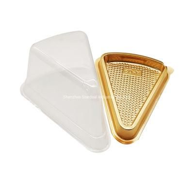 Plastic Clear Triangle Cupcake Cake Container Box