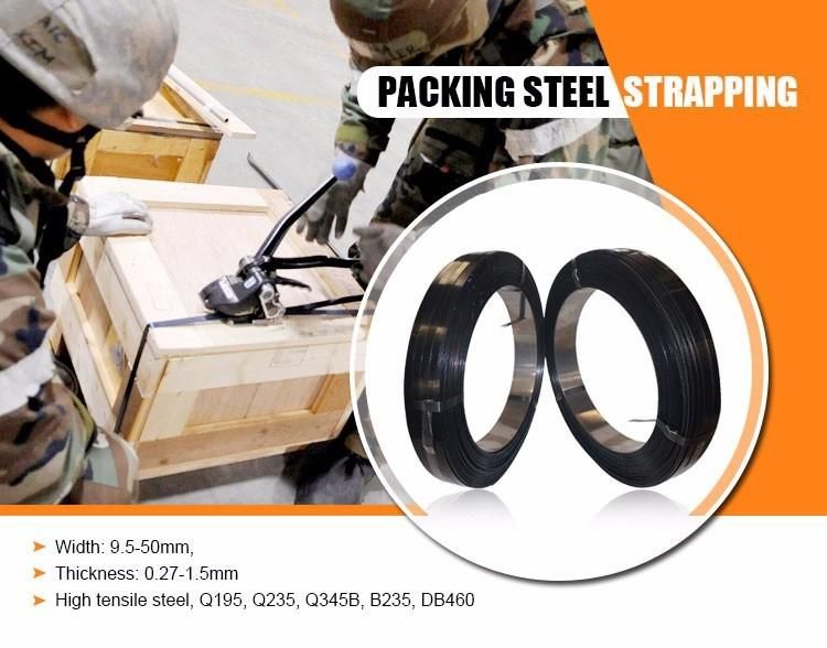 High Quality 19mm 3/4" Blue Painted Steel Strapping