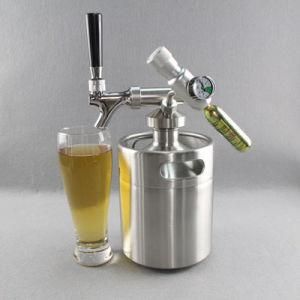 Beer Dispenser with 2L Stainless Steel Beer Keg