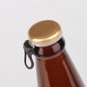 26mm Beer Beverage Bottle Crown Cap Innovation Easy Open Ring Pull Ringtab Bottle Cap