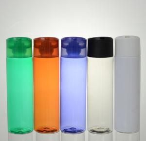 250ml Plastic Bottle with Disc Cap; Blue Brown Amber White Transparent Black Bottle