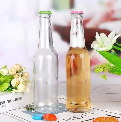 250ml Glass Bottle 330ml Glass Bottle with Crown Cap of Beer Kumbucha Beverage Packaging